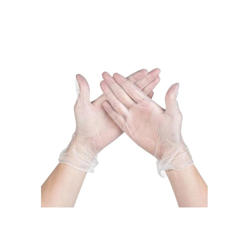 Guantes Vinilo s/polvo T/M (100 uds)(10)