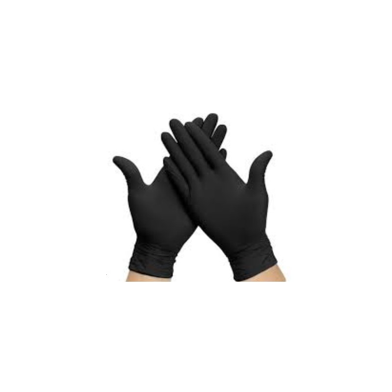 Guantes Nitrilo negro T/M (100 und)(10)