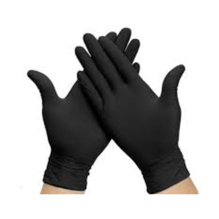 Guantes Nitrilo negro T/L (100 und)(10)
