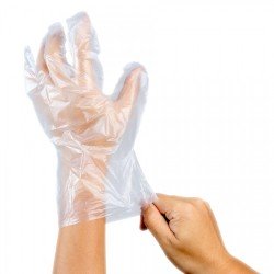 Guantes plástico (polipropileno) 100 und (100)