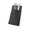 Serv. 30 x 40 cm. Kanguro Negra micropunto (50 uds)(24)