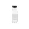 Botella Pet transp + tapa rosca negra 250 ml (48 uds)(6)