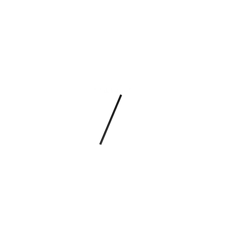 Cañita PP Recta Negra 8 x 150 mm (500 uds)