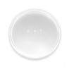 Tapa Tarrina PP microondas redonda transparente 450/1000 (Tarrina blanca) (50 und)(12)