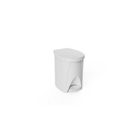 Papelera pedal 7 lts Blanca