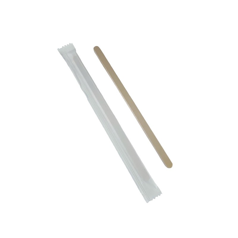 Paletinas bambú Kraft  C/Funda 14 cm P/500 (10)
