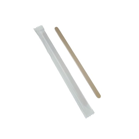Paletinas bambú Kraft  C/Funda 14 cm P/500 (10)