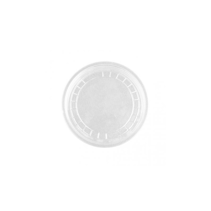 Tapa Envase rPet Redondo Transp. 177/ 237 ml- 6/8 Oz  (100 und)(10)