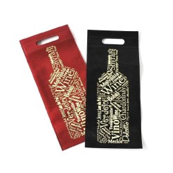 Bolsa Vino Nonwoven Negra (50 uds)