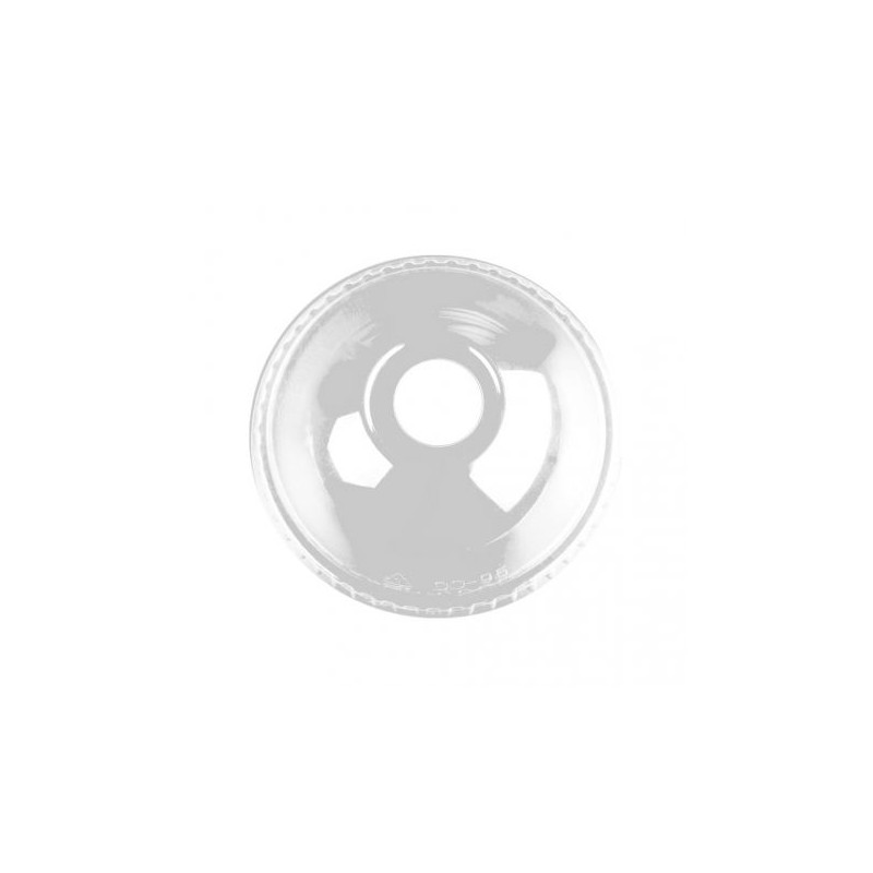 Tapa cúpula c/agujero Vaso RPet  Eco 9/12/16 onzas (50 und)(16)