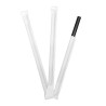 Cañita Papel Rígida Enfundada Negra 14 cm  D: 8 mm (250 und)(12)