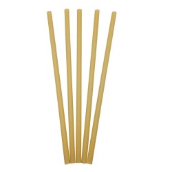 Cañita Papel Kraft 20 cm y  D: 6 cm (100 und)(60)