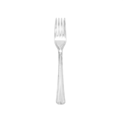 Tenedor Reutilizable Transparente 180 mm (50 und)(40)