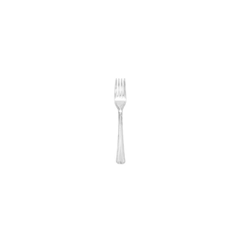 Tenedor Reutilizable Transparente 180 mm (50 und)(40)