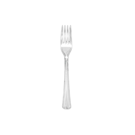 Tenedor Reutilizable Transparente 180 mm (50 und)(40)