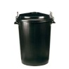 Cubo 100 lts negro con tapa