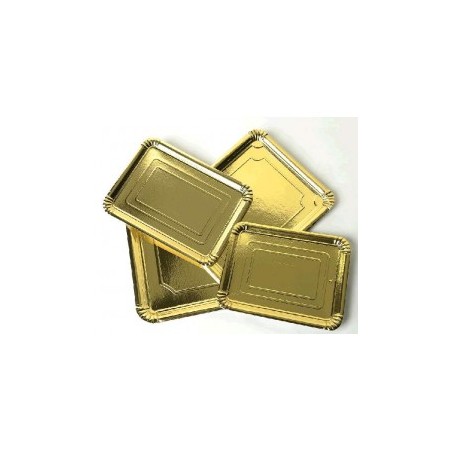 Bandeja cartón 25 x 33 cm No.10 (100 und) ORO