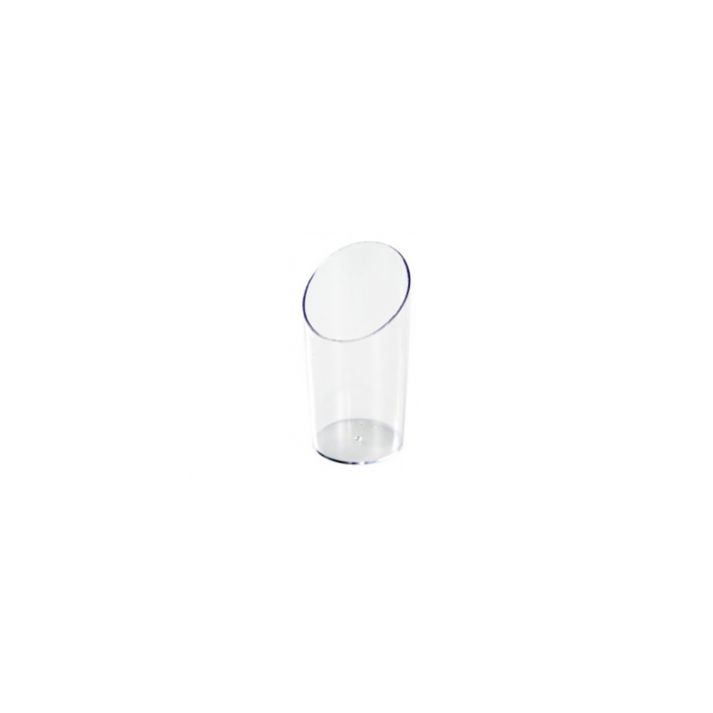 Vaso truncado redondo transparente (5 und)