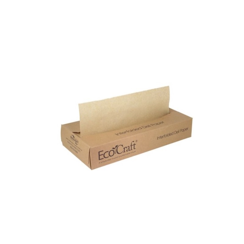 Caja Papel Antigrasa Kraf Interplegado  30,8 x 27 cm (500ud)(12)