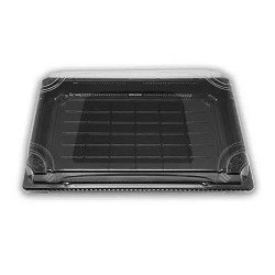 Envase Sushi PS 239 x1468 x 23 + Tapa PS Transparente Antivaho 242x1501x33 mm (50 uds)(8)